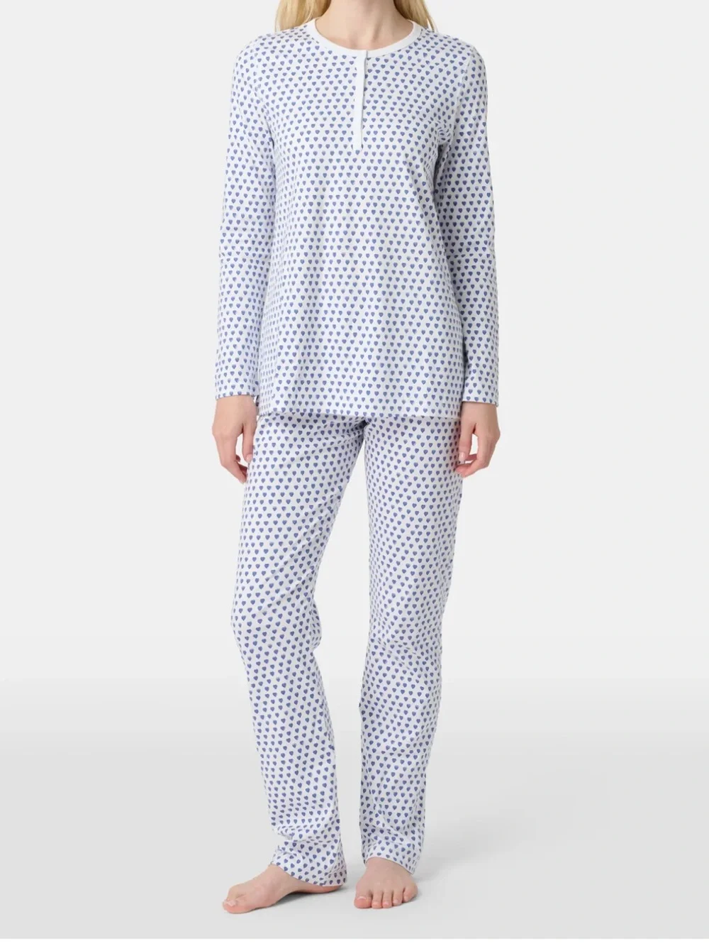ROLLER RABBIT Blue Heart pajamas